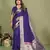 Violet paithani gala silk saree with blouse