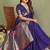 Violet paithani gala silk saree with blouse
