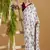 Luxurious satin silk saree with floral prints