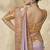 lavender embroidered jacquard silk blend wedding saree with blouse fabric