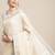 cream color linen cotton solid saree with running blouse