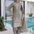 Magnificent Grey Embroidered Silk Festival Wear Salwar Kameez