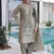 Magnificent Grey Embroidered Silk Festival Wear Salwar Kameez