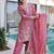 Mesmerizing Pink Embroidered Silk Function Wear Salwar Kameez