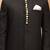 black platinum sherwani with cream kurta & pyjama 3-piece wedding set | formal ethnic