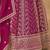 Dark pink faux georgette heavy thread embroidery with sequins work salwar kameez