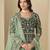 Bottle green velvet heavy thread embroidery with sequins work salwar kameez