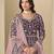 Purple velvet heavy thread embroidery with sequins work salwar kameez