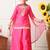 Girls pink ethnic sharara set with dupatta     festive ethnic wear for girls ilksd32