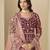 Maroon velvet heavy thread embroidery with sequins work salwar kameez