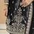 Black ice velvet heavy thread embroidery with sequins work salwar kameez