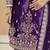 Violet ice velvet heavy thread embroidery with sequins work salwar kameez