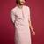 pink faux georgette thread embroidered long kurta | wedding festive wear