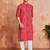 red foil bandhani digital print rayon kurta with cream viscose pyjama | bold festive ethnic wear