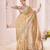 Gold embroidered banarasi saree