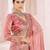 Pink embroidered tissue organza saree