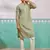 pista green chikankari rayon kurta with cream fine satin pyjama | fresh festive ethnic set