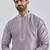 purple hand embroidered silk blend kurta pyjama set | wedding festive wear