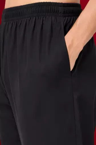black silk blend kurta pyjama set with velvet dupatta | festive wedding wear
