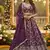 purple jacquard sequin thread work lehenga choli set