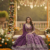 purple jacquard sequin thread work lehenga choli set