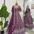purple jacquard sequin thread work lehenga choli set