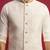 white zardozi embroidered nehru jacket with cream kurta pyjama set | wedding ethnic wear
