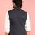 navy blue nehru jacket | self-textured imported suiting with satin lining | festive wear
