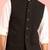 black nehru jacket | self-textured imported suiting with satin lining | wedding & formal wear
