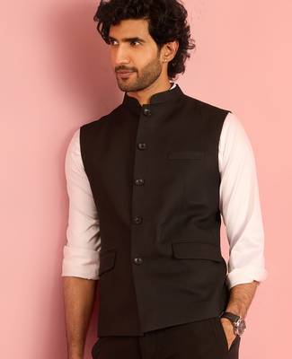 black fine satin cotton pyjama | pant style ethnic bottom wear with pockets 1
