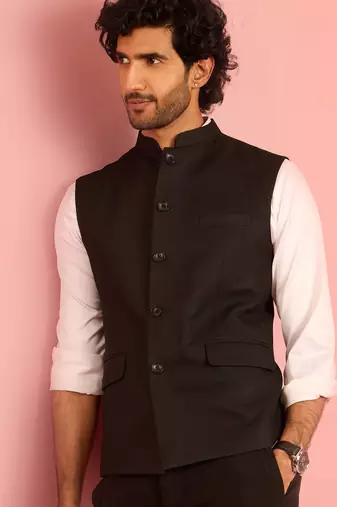 black fine satin cotton pyjama | pant style ethnic bottom wear with pockets