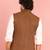 brown nehru jacket | self-textured imported suiting with satin lining | wedding wear