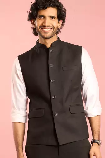 black fine satin cotton pyjama | pant style ethnic bottom wear with pockets