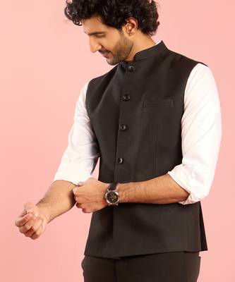 black fine satin cotton pyjama | pant style ethnic bottom wear with pockets 4