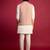 peach sequin & thread embroidered nehru jacket with cream satin kurta & pants set | festive ethnic bundle |