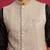 grey sequin & thread embroidered nehru jacket with black satin kurta & pants set | festive ethnic bundle |