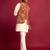 red embroidered nehru jacket with cream kurta & pant set | festive wear