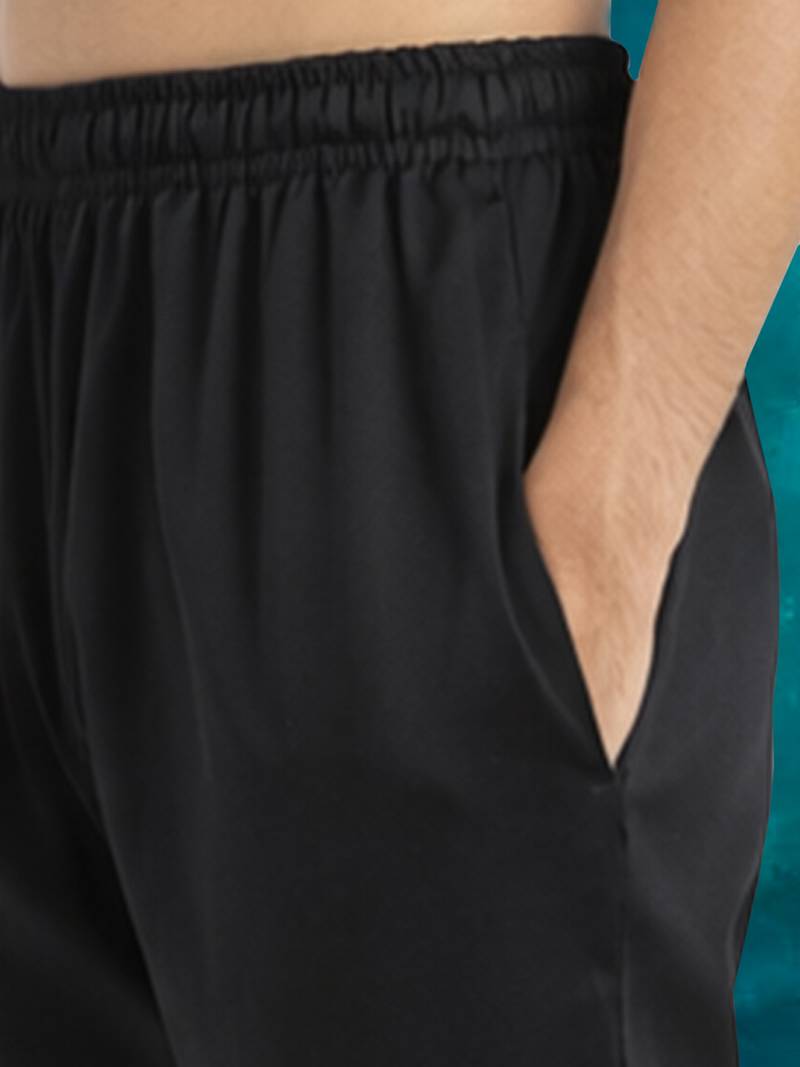 chiku embroidered nehru jacket set with black printed kurta & fine satin pyjama | wedding party wear