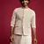 cream embroidered georgette nehru jacket | wedding festive wear
