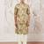chiku silk blend floral printed nehru jacket kurta pyjama set | festive party wear