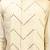 cream mirror work nehru jacket with self design kurta pyjama set | 3-piece embellished festive ethnic wear