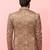 beige velvet paisley digital print notch collar wedding blazer | all-over print | satin lining