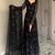 Black color anarkali suits with embroidery work