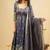  blue simmer silk lehenga suit with sequin touch for vibes