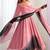 onion pink georgette anarkali suit set wedding special