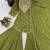 Olive green simar silk palazzo suit with embroidery and dupatta