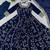 blue elegant faux georgette embroidery gown with churidar