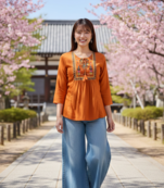 Women's Rayon Embroidered Rayon Top | #IndianHandmade