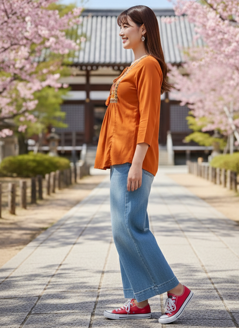 Women's Rayon Embroidered Rayon Top | #IndianHandmade