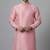Pink embroidered dupion silk kurta